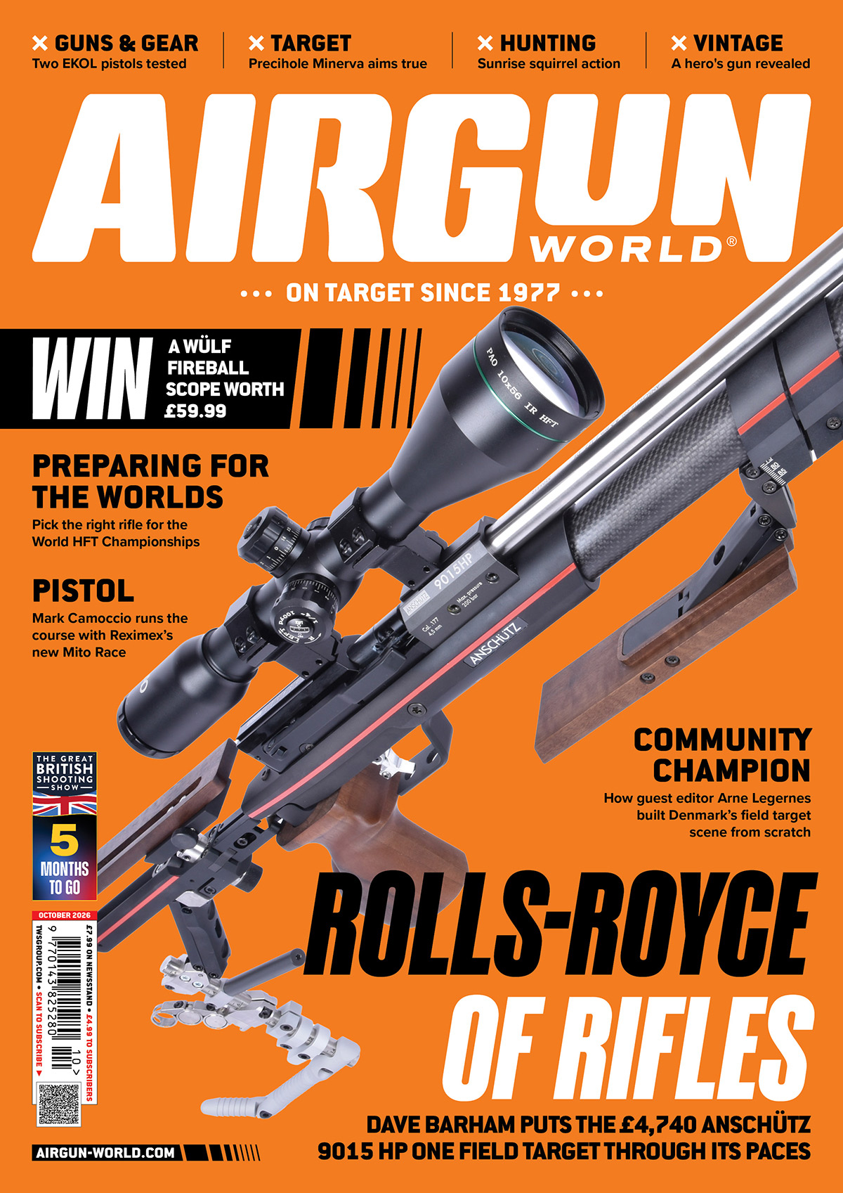 Airgun World October 2026 cover