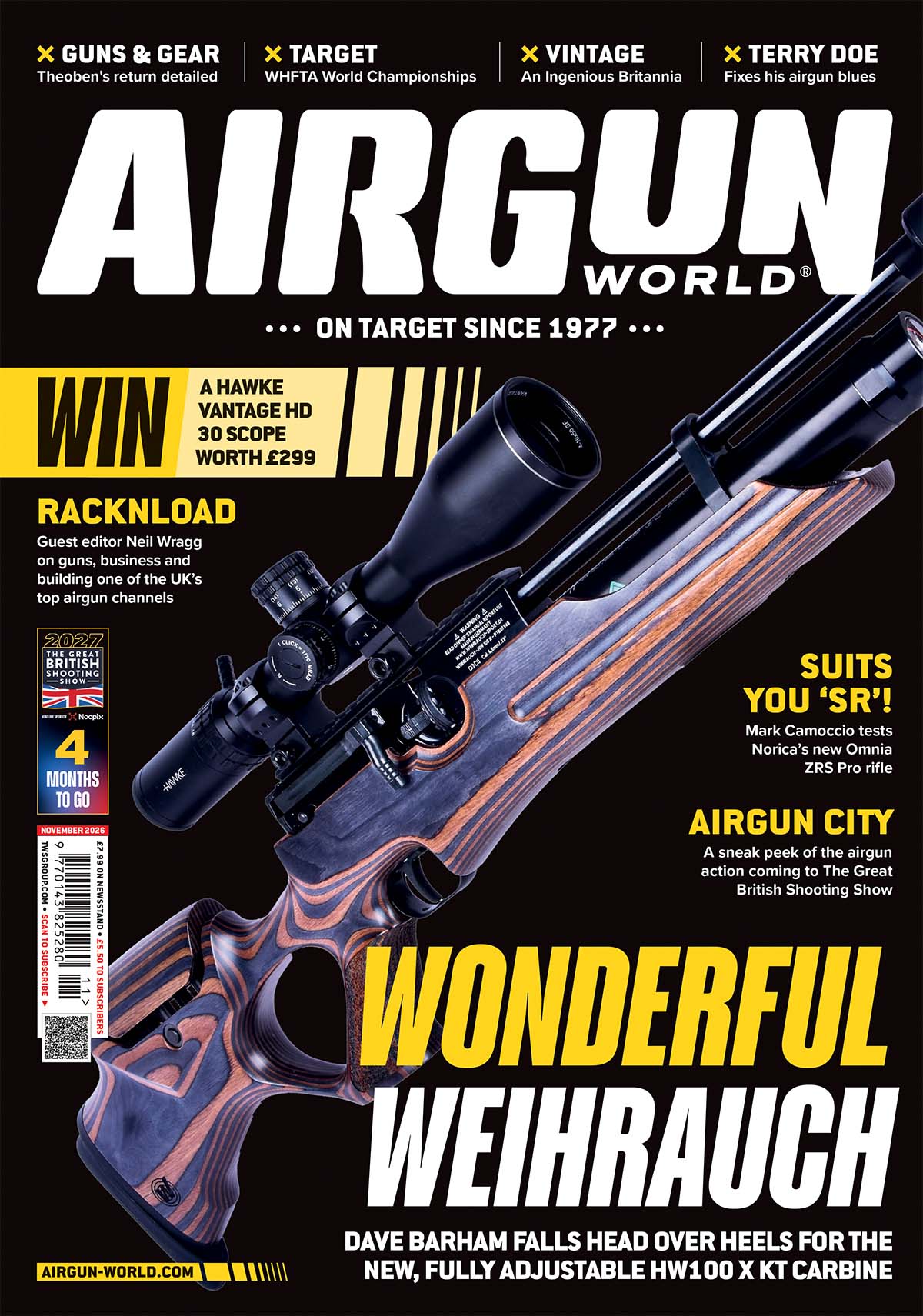 Airgun World November 2026 cover